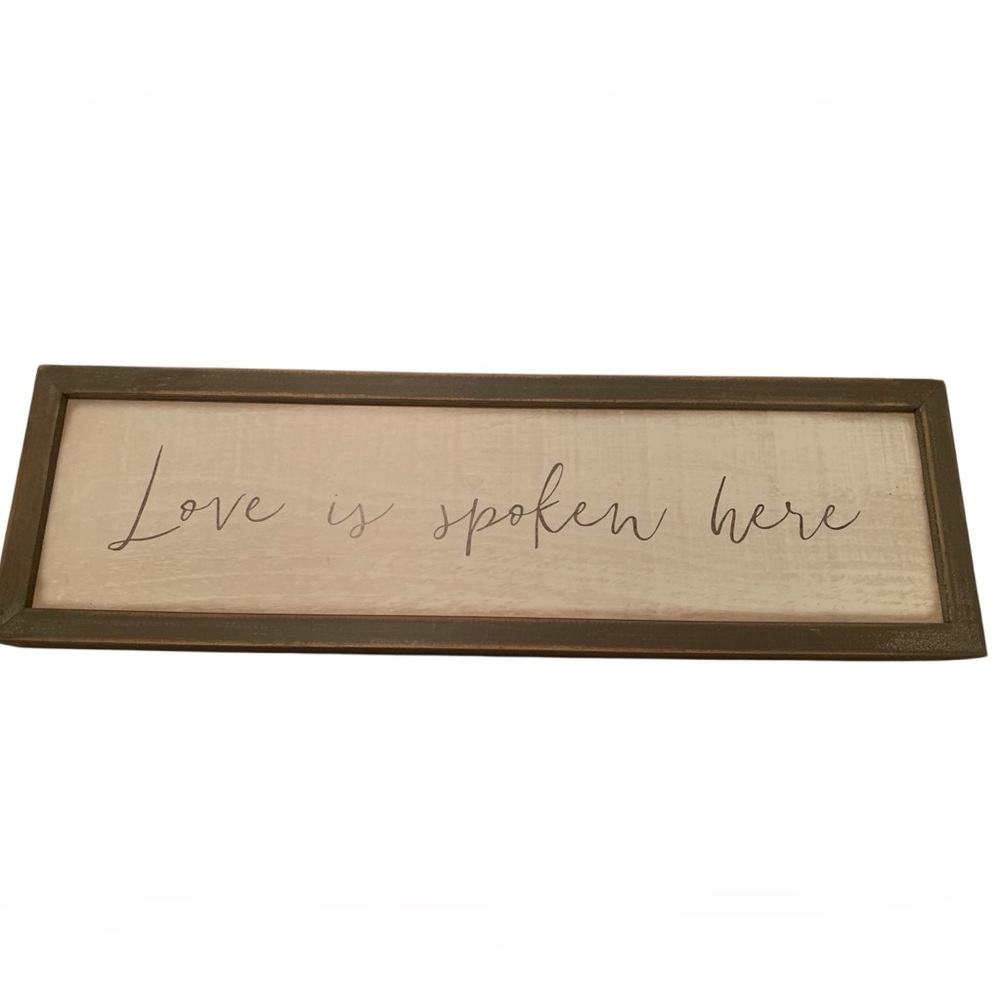 Love is Spoken Here Wall Art - Picture 2 of 9